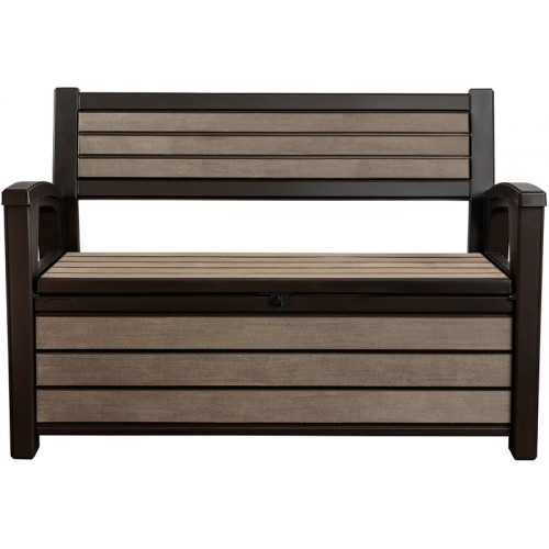 KETER HUDSON STORAGE BENCH 227L Gartenbank/Kissenbox, braun 17204490