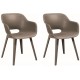 KETER AKOLA Gartenstuhl 2 St., 56,5 x 55 x 80 cm, cappuccino 17207305