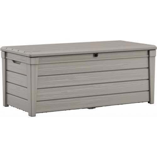 KETER BRIGHTWOOD 454L Garten-Aufbewahrungsbox 145 x 69,7 x 60 cm, beige 17194454 KETER BRIGHTWOOD 454L Garten-Aufbewahrungsbox 145 x 69,7 x 60 cm, beige 17194454