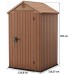 KETER DARWIN 4 x 4 Kunststoffgerätehaus, 125,8 x 116,37 x 205 cm, braun 17212741