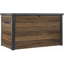 KETER DECO 870L Aufbewahrungsbox, 147 x 83 x 86 cm, Walnuss 17213847