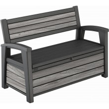 KETER DECO GARDEN BENCH 227L Gartenbank/Kissenbox, 133 x 61 x 89 cm, grau 17213853