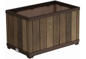 KETER DECO RECTANGLE Pflanzkübel, 45,5 x 76 x 45,5 cm, Walnuss 17213624
