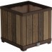 KETER DECO SQUARE Pflanzkübel, 45,5 x 45,5 x 45,5 cm, Walnuss 17213622