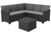 KETER ELODIE CORNER 5 SEATER Ecksofa-Set, graphit/grau 17210776