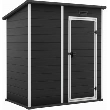KETER ESSENTIAL 6 x 4 Gerätehaus, 184 x 112 x 195 cm, dunkelgrau 17214016