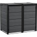 KETER HIDE AWAY 2x240L Mülltonnenbox, 138,1 x 84,3 x 121,2 cm, grau 17213790