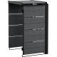 KETER HIDE AWAY 240L Erweiterung für Mülltonnenbox, 67,8 x 84,3 x 121,2 cm, grau 17213791