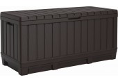 KETER KENTWOOD 350L Garten-Aufbewahrungsbox 128 x 53,6 x 59 cm, braun 17210604