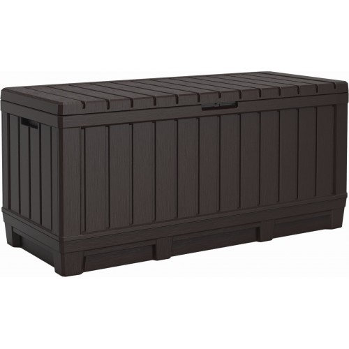 KETER KENTWOOD 350L Garten-Aufbewahrungsbox 128 x 53,6 x 59 cm, braun 17210604