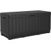 KETER KENTWOOD 350L Garten-Aufbewahrungsbox 128 x 53,6 x 59 cm, graphit 17210604