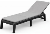 KETER MALLORCA Sonnenliege inkl. Auflage, 187,5 x 58 x 29 cm, grafit/grau 17213628