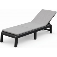 KETER MALLORCA Sonnenliege inkl. Auflage, 187,5 x 58 x 29 cm, grafit/grau 17213628