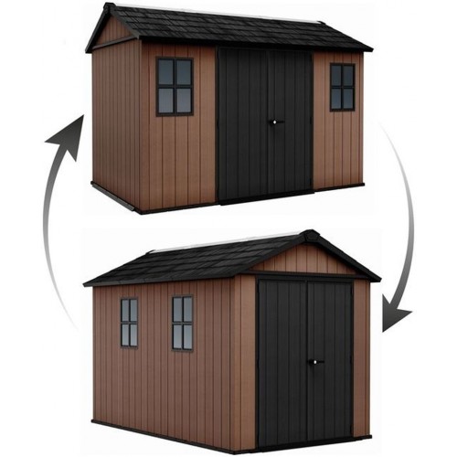 KETER NEWTON PLUS WIDE 11 x 7,5 Kunststoffgerätehaus, 230 x 350 x 246 cm, braun 17212880