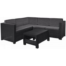 B-Ware!KETER PROVENCE Loungeecke Sitzgruppe, graphit/grau 17204454-ausgepackt!