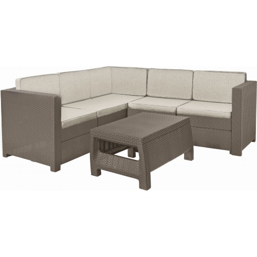 KETER PROVENCE Loungeecke Sitzgruppe, cappuccino/beige 17204454 KETER PROVENCE Loungeecke Sitzgruppe, cappuccino/beige 17204454
