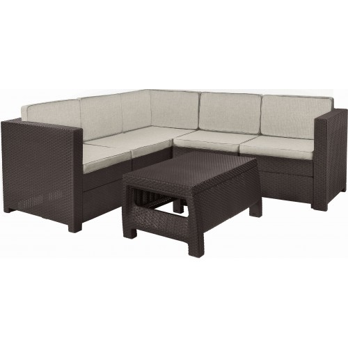 KETER PROVENCE Loungeecke Sitzgruppe, braun/beige 17204454 KETER PROVENCE Loungeecke Sitzgruppe, braun/beige 17204454
