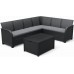 KETER ROSALIE 6 SEATER Ecksofa-Set, graphit/grau 17210762