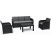 KETER ROSALIE 5 SEATER Lounge-Set 4-tlg., graphit/grau 17210742