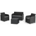 KETER ROSALIE Lounge-Set 4-tlg., graphit/grau 17212058