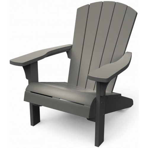 KETER TROY ADIRONDACK Gartenstuhl, 93 x 80,5 x 96,5 cm, hellgrau 17208310
