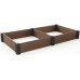 KETER VISTA MODULAR DUO Hochbeet, 121,5 x 121,5 x 27 cm (2x), braun 17210708