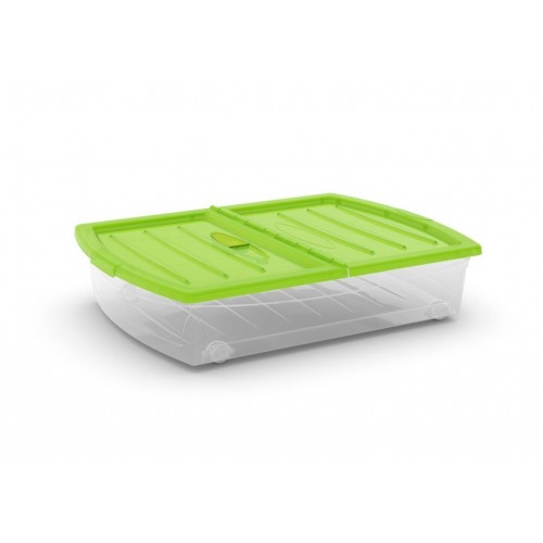 KIS SPINNING BOX XL 56L 77x58,5x17,5cm transparent / grün