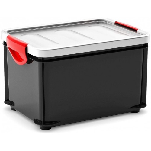 KIS CLIPPER BOX M 20L 40x28,5x24,5cm schwarz/grau