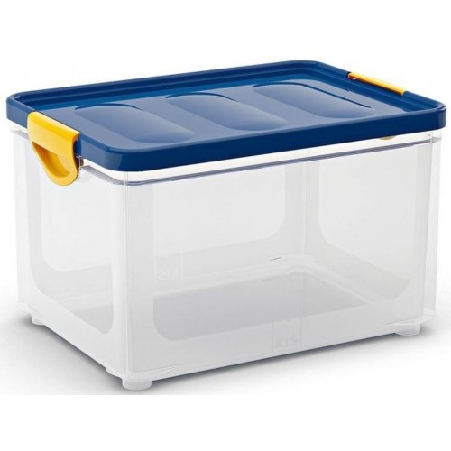 KIS CLIPPER BOX L 33L 47x33,5x28,5cm transparent/blau