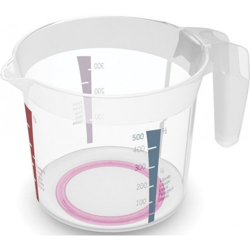 KIS VERSO 0,5L Messbecher 19,5 x 12,5 x 14 cm transparent KIS VERSO 0,5L Messbecher 19,5 x 12,5 x 14 cm transparent