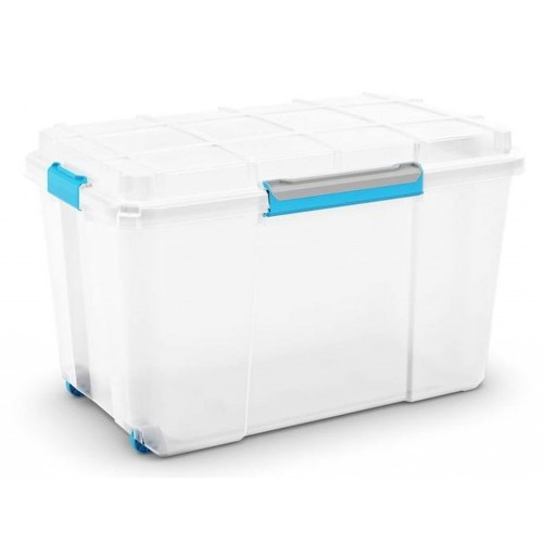 KIS SCUBA BOX XL 110L 73,5x44,5x46cm transparent / blau