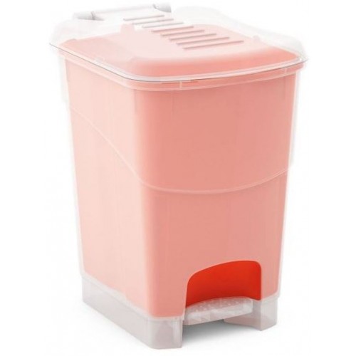 KIS KORAL L 20L Treteimer 25,5x34x40,5cm transparent/orange