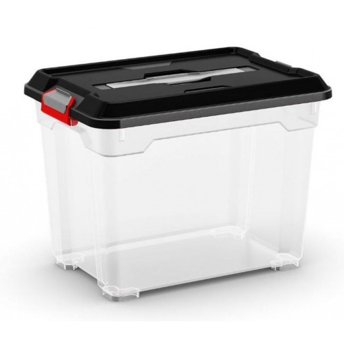 KIS MOOVER BOX S 18L 38x26,5x28,5cm transparent / schwarz KIS MOOVER BOX S 18L 38x26,5x28,5cm transparent / schwarz