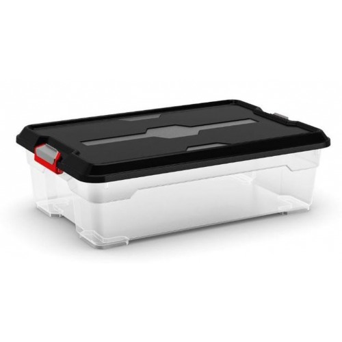 KIS MOOVER BOX M 27L 58x38x18cm transparent / schwarz KIS MOOVER BOX M 27L 58x38x18cm transparent / schwarz
