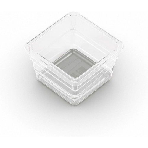 KIS SISTEMO 1 Sortierbox 7,5x7,5x5cm transparent-grau