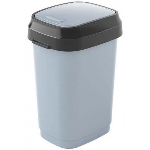 KIS DUAL SWING BIN L 50L Abfalleimer 31x42x62cm grau KIS DUAL SWING BIN L 50L Abfalleimer 31x42x62cm grau