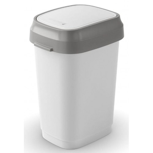 KIS DUAL SWING BIN S 10L Abfalleimer 19x25x33cm weiß