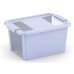 KIS BI BOX S 11L 36,5x26x19cm blueberry/transparent