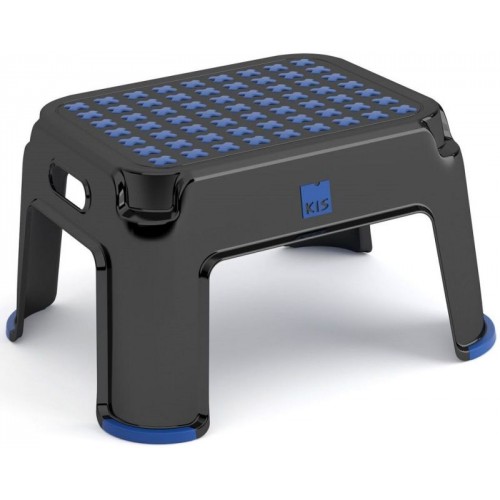 KIS PREMIUM Step Stool 36x43x24cm Schwarz/Blau