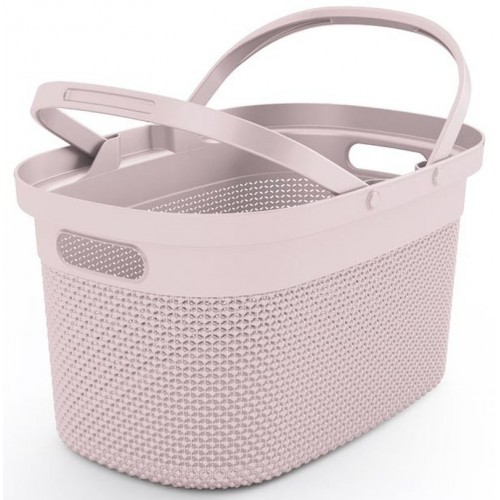 KIS FILO Einkaufskorb 46x24x30cm rosa