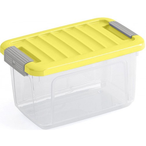 KIS W BOX XS 5L 28x18x17cm Transparent/Gelb