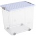 KIS W BOX XL 78L 57x39x52cm Transparent/Blueberry