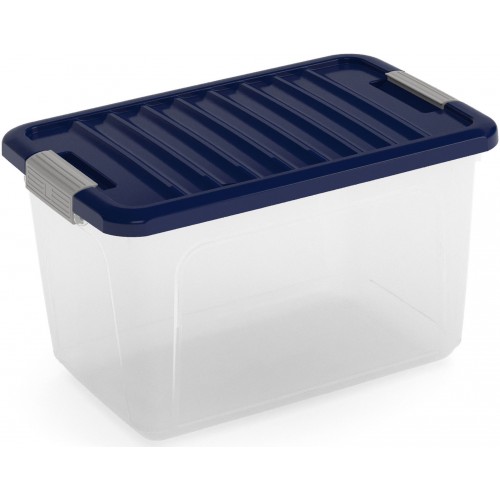 KIS W BOX S 15L 38x25x23cm Transparent/Indigo blau