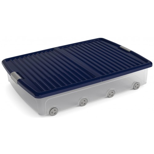 KIS W BOX UNDERBED XL 55L 79x58x16,5cm Transparent/Indigo blau KIS W BOX UNDERBED XL 55L 79x58x16,5cm Transparent/Indigo blau