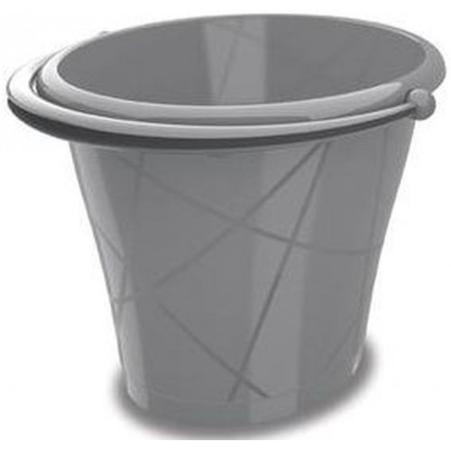 KIS Oval Eimer 15L 35x39x29cm grau