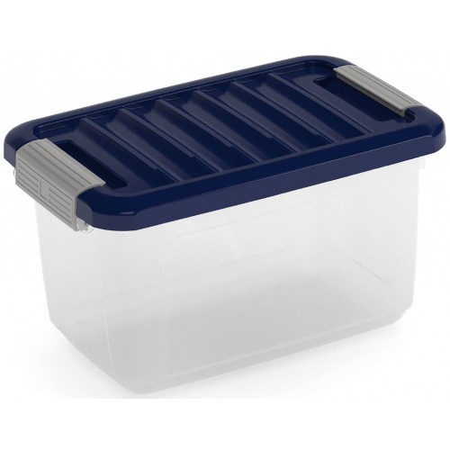 KIS W BOX XS 5L 28x18x17cm Transparent/Indigo blau KIS W BOX XS 5L 28x18x17cm Transparent/Indigo blau