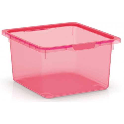 KIS KISKREO BOX M 17,5L Aufbewahrungsbox 39x35x20,5cm transparent fuchsia