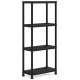 KIS PLUS 60/4 Kunststoffregal 60x30x135cm, schwarz