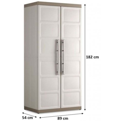 KIS EXCELLENCE XL HOCH Kunststoffschrank 89x54x182cm Sand