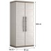 KIS EXCELLENCE XL HOCH Kunststoffschrank 89x54x182cm Sand